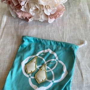 Kendra Scott White Alex Earrings